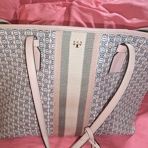 Tory Burch Pink Gemini Link Totebag